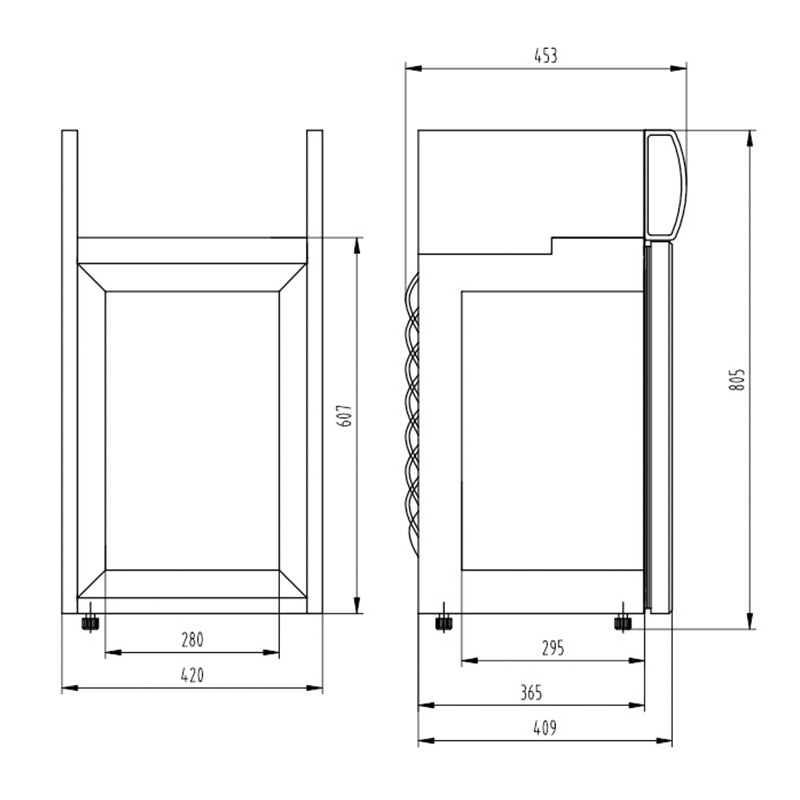 under counter fridge freezer